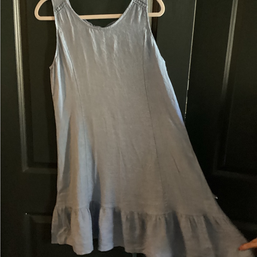 Terzo Millennio Sleeveless Linen Knee Length Dress